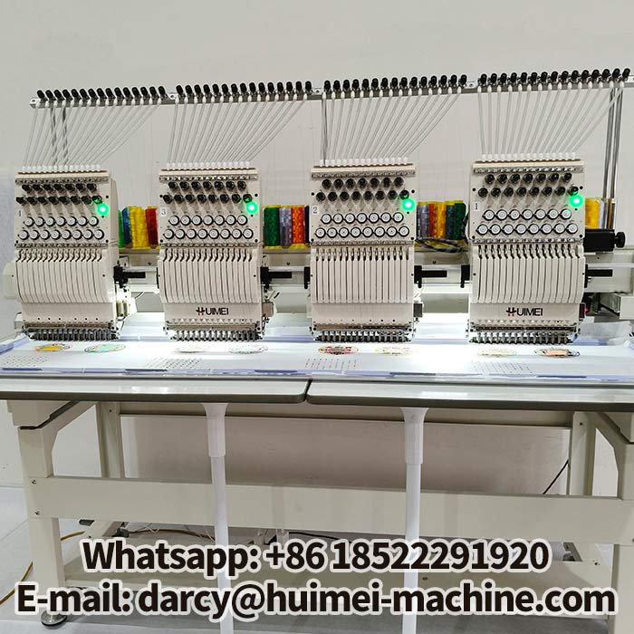 4 head commercial embroidery machine