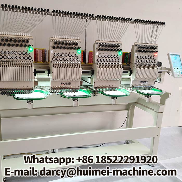 4 head commercial embroidery machine