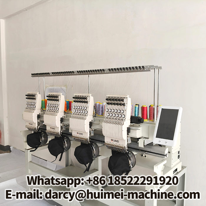 4 head commercial embroidery machine