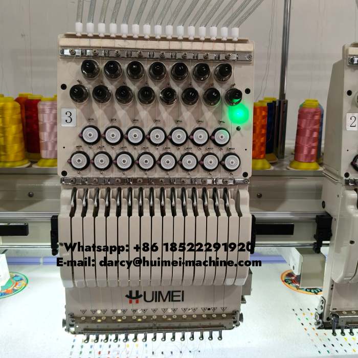 Panel kontrol komputer layar sentuh LCD mesin bordir 12 kepala