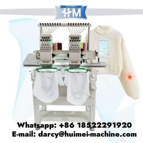 digital embroidery machine 2 head