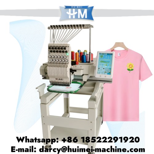 bordadora de gorras de un solo cabezal, de uso comercial y doméstico, de alta velocidad