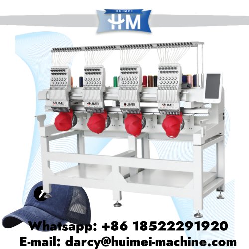 Competitive 4 head hat t shirt flat embroidery machine price 