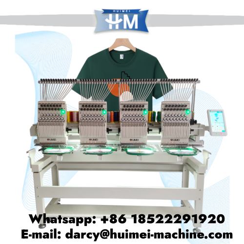 High-speed 4-head computerized embroidery machine for industrial use 