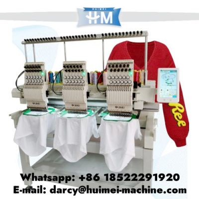 three head embroidery machine